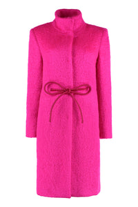 Mohair blend coat